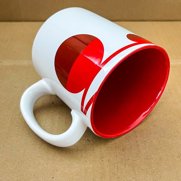 Starbucks Coffee Big White Mug Christmas Holiday Ornaments Balls 2012 Red Inside - Picture 6 of 12